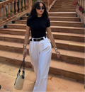 Pantalon blanc basic